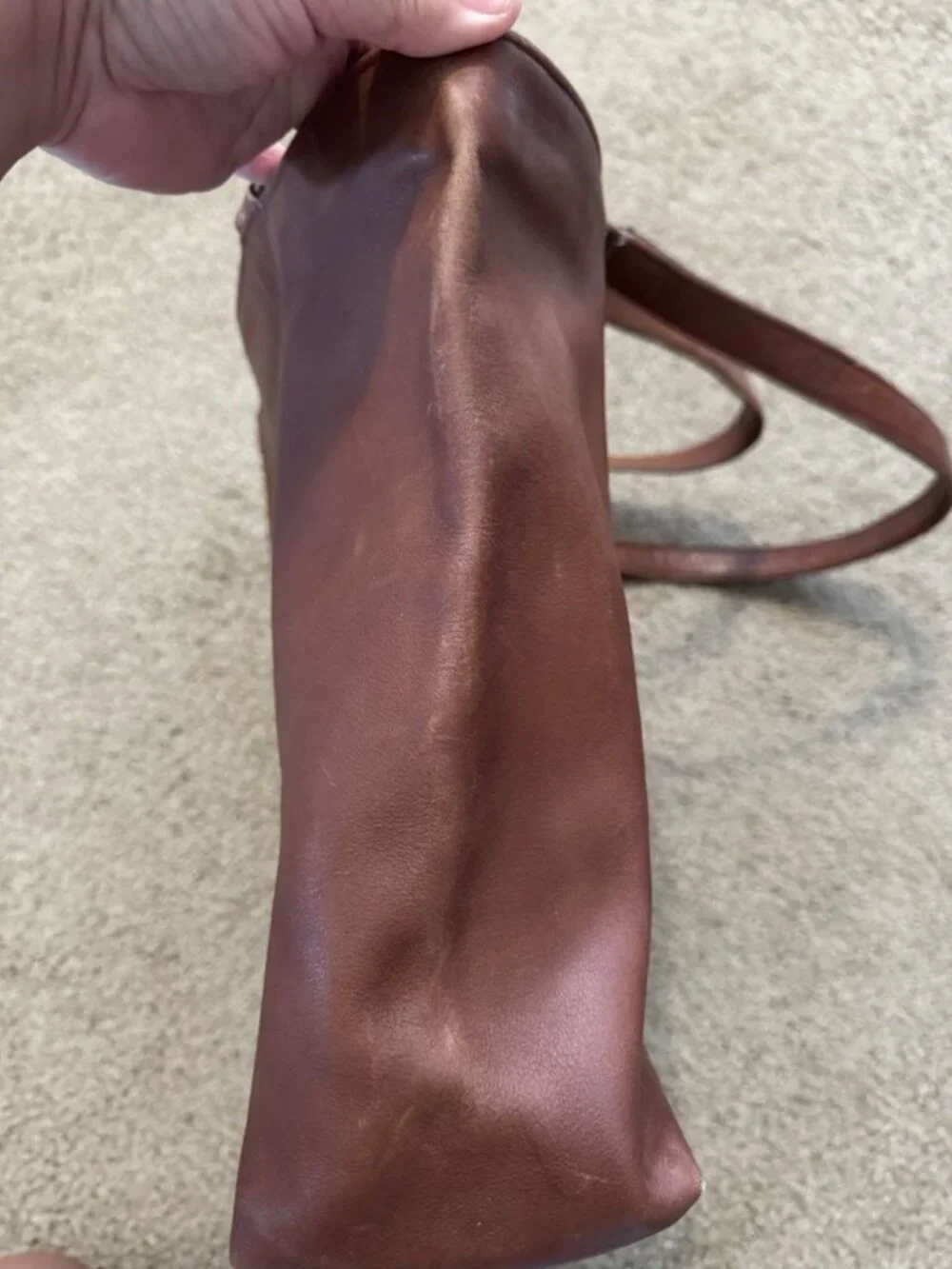 COACH VTG Late 80s Early 90s Brown Leather Tote XL Shopper Bag USA Made PROJECT
